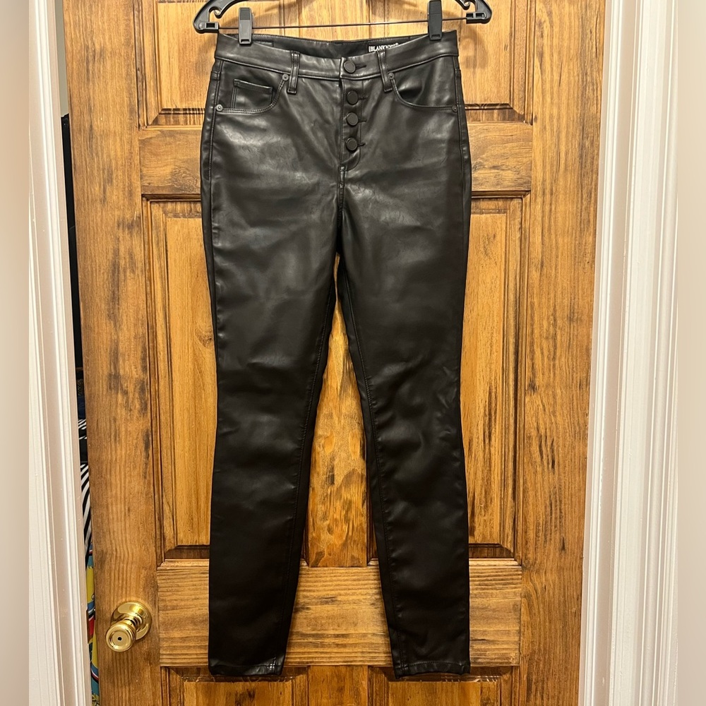 Blank NYC The Great Jones High-Rise Faux Leather Skinny size 26